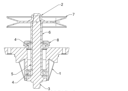 Spindle Diagram and Parts List for ZT2-54KW (17RIEACI010)(2020) Cub Cadet Lawn Tractor